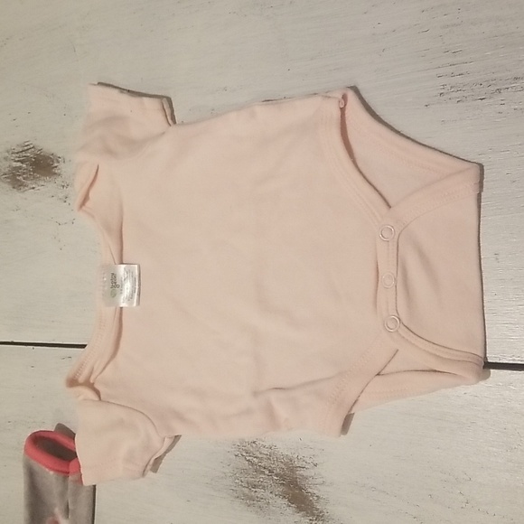 Child of Mine Baby Girl Sleeper Other brand Onesies 3-6M *Bundle * - Picture 3 of 5